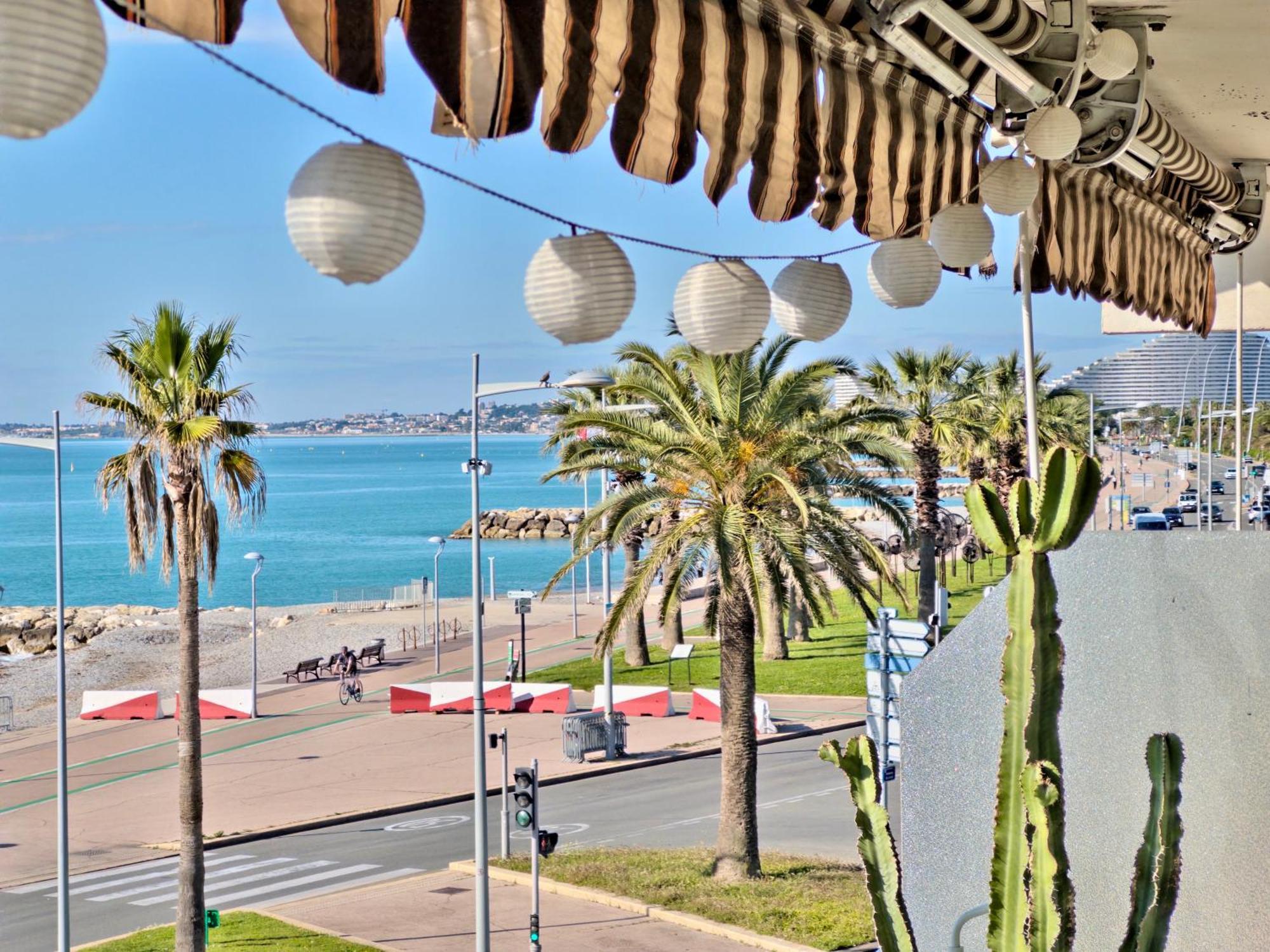 Panoramic Sea View Studio 24H Checkin Cagnes-sur-Mer Buitenkant foto